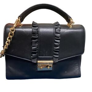 Michael Kors SLOAN MEDIUM RUFFLE TOP HANDLE SATCHEL